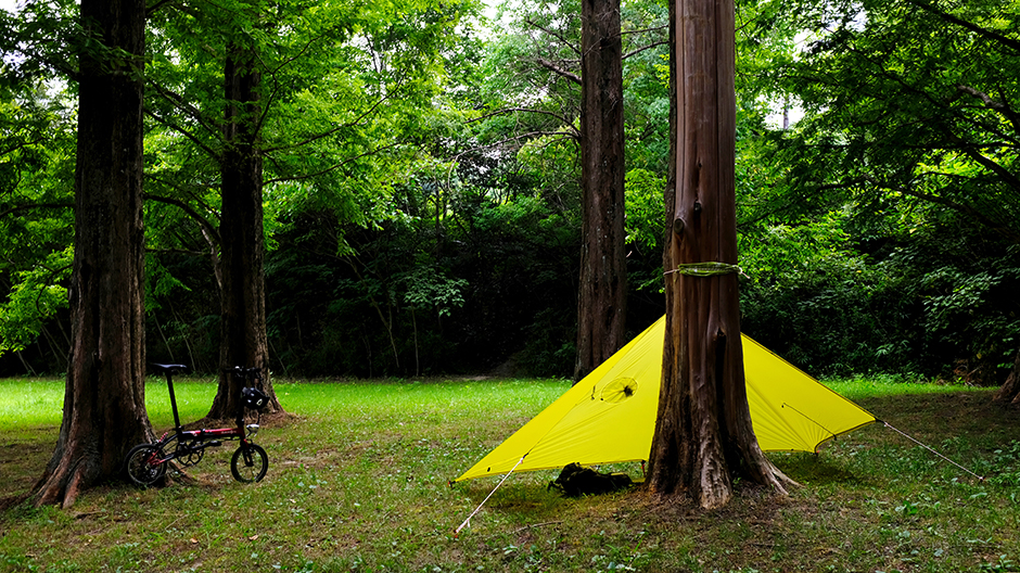 0.3からはじめるウルトラライト輪行ソロキャンプ Vol.02 輪行＆ポンチョタープ実践編